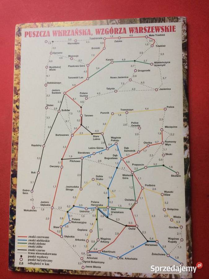 846 Szkic Szlaków Turystycznych Polic I Szczecin