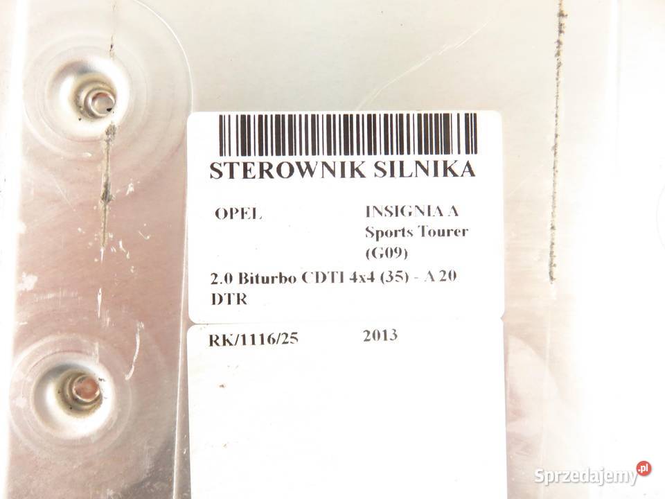 STEROWNIK OPEL INSIGNIA A G09 20 Biturbo CDTI