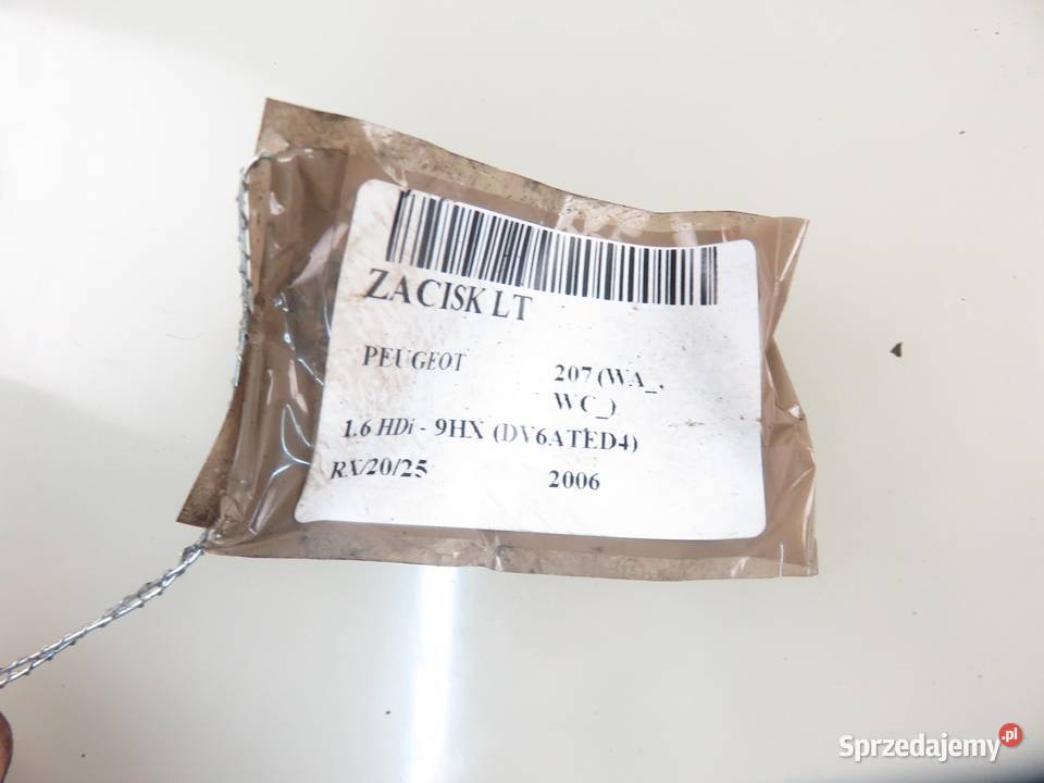 ZACISK LEWY TYŁ PEUGEOT 207 16 HDi osobowe