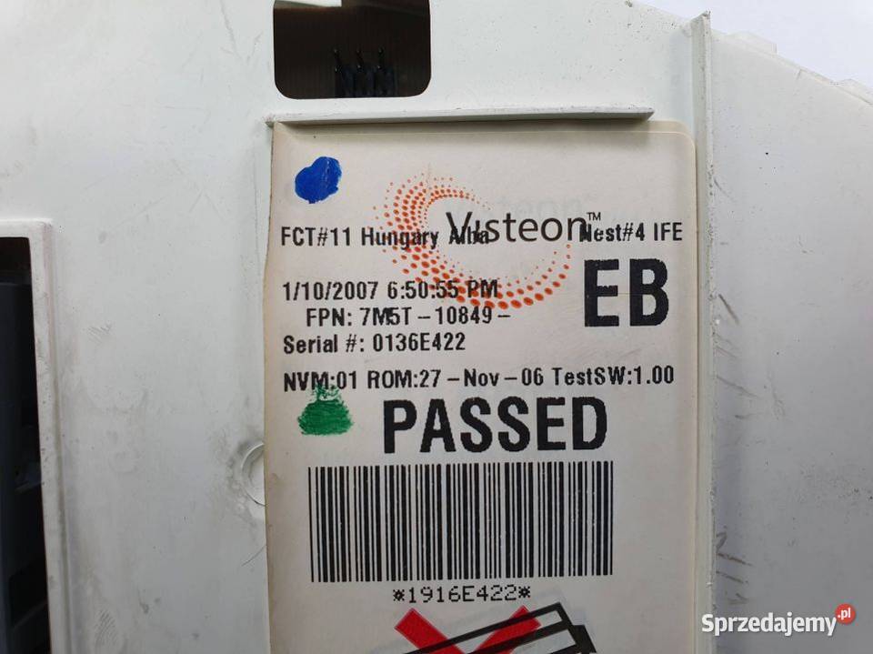 LICZNIK ZEGAR FORD C 7M5T10849