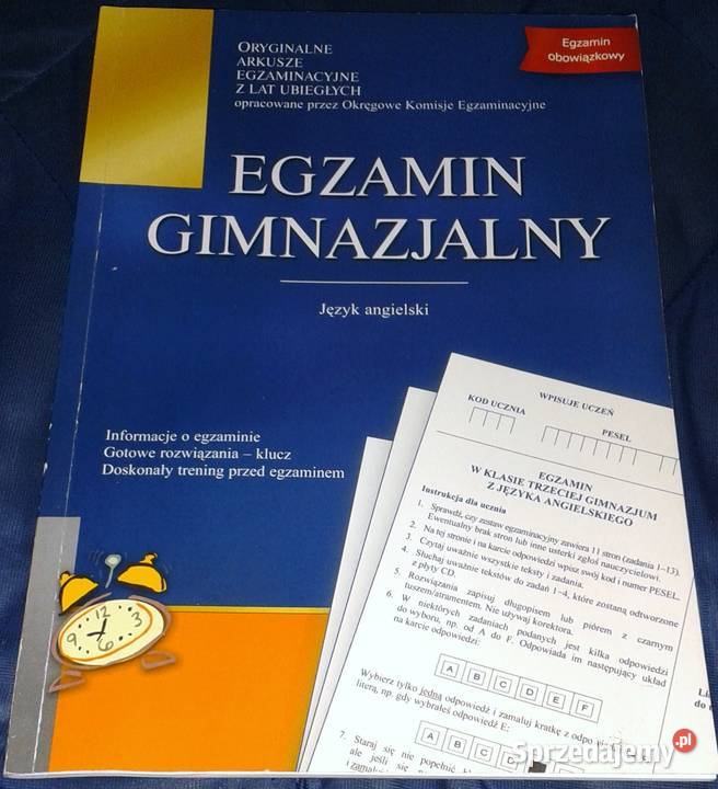 Egzamin Gimnazjalny Język angielski Oryginalne Chełm