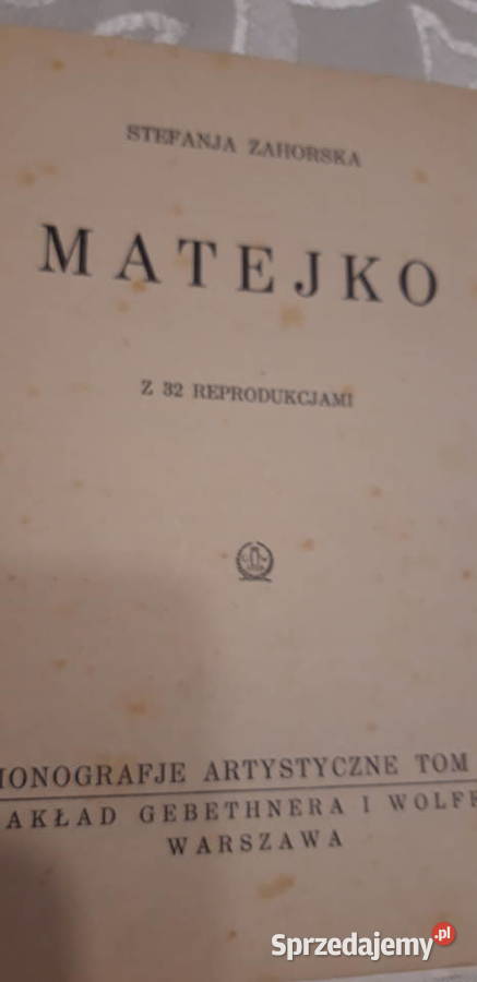M A T E J K O z 32 Reprodukcjam ZAHORSKA sprzedam