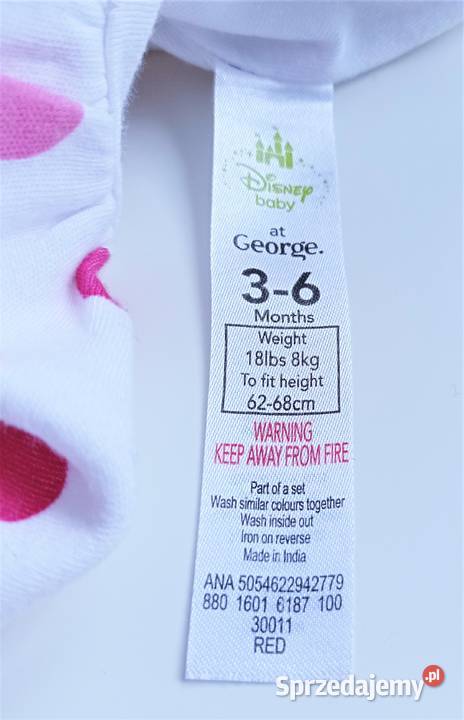 Komplet sukienka legginsy Minnie Mouse George Katowice