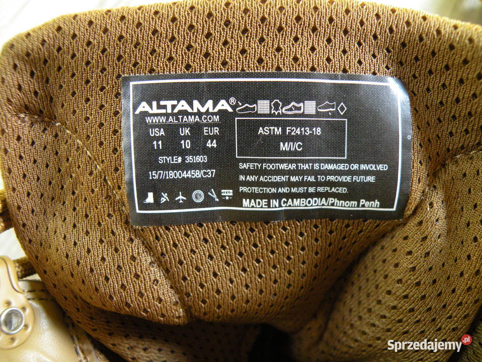 Buty ALTAMA Jungle Assault 11R safety toe Wrocław