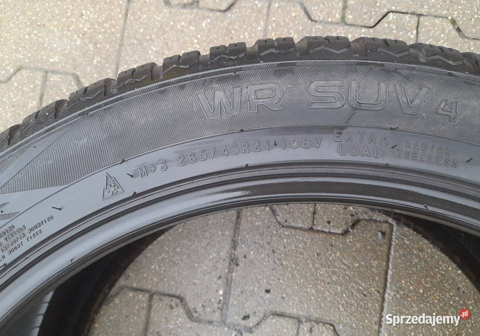 OPONY ZIMOWE NOKIAN WR SUV4 26545 R21 108V Samochodowe Nowy Tomyśl sprzedam