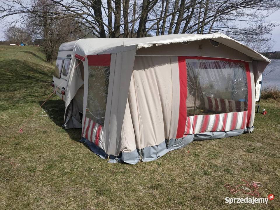 Przyczepa kempingowa KIP DE LUXE z przedsionkiem Kościerzyna-Wybudowanie