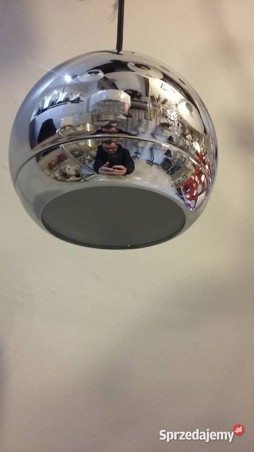 Lampa wisząca KULA CHROM METAL blat w kuchni Oświetlenie Warszawa