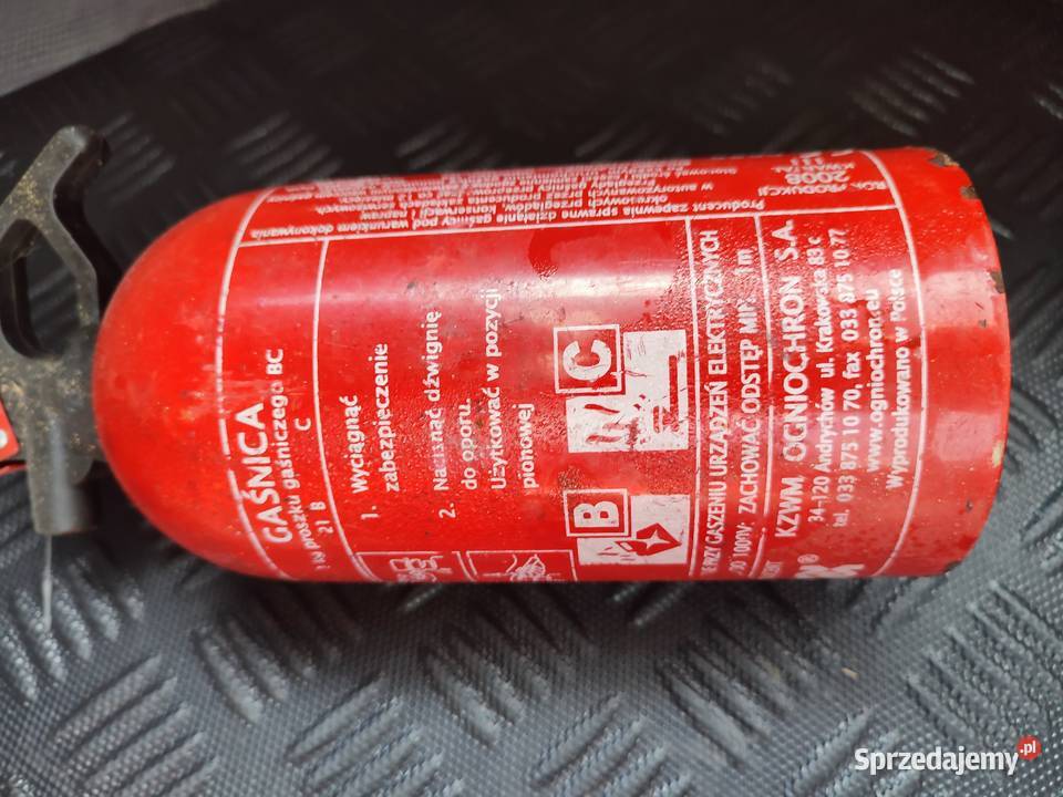Gaśnica samochodowa BC proszkowa 1 7 sztuk Czernica