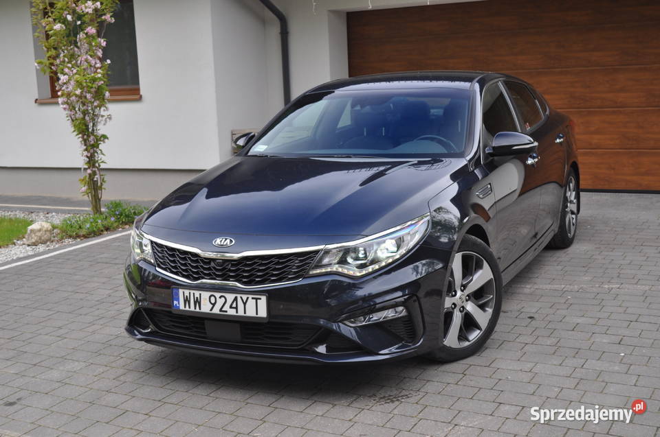 Kia Optima Salon wersja GT fv23 bezwypadkowy skórzana tapicerka mazowieckie Jabłonna