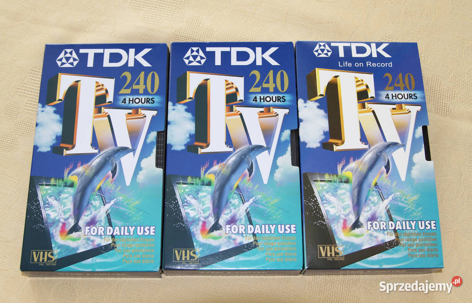 Kasety video VHS TDK kujawsko-pomorskie Toruń