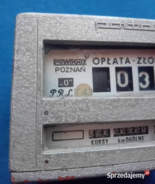 Taksometr Poltax 21 PoWoGaz Poznań PRL wielkopolskie Koźminek sprzedam