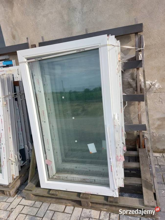 Nowe okno białe 155x90 3 szyby 6 OUTLET Biała
