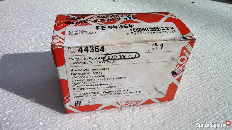 Czujnik położenia wału SEAT SKODA VW AUDI Pszczyna sprzedam