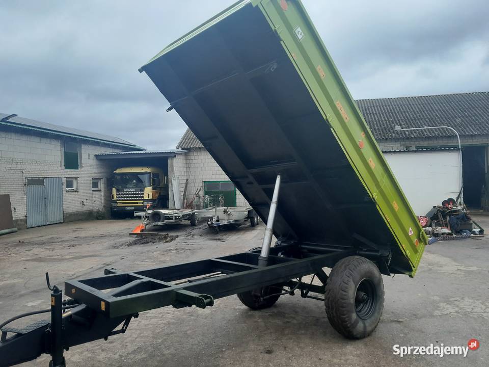 Przyczepa wywrotka 1 osiowa nieuszkodzony Ostrołęka sprzedam