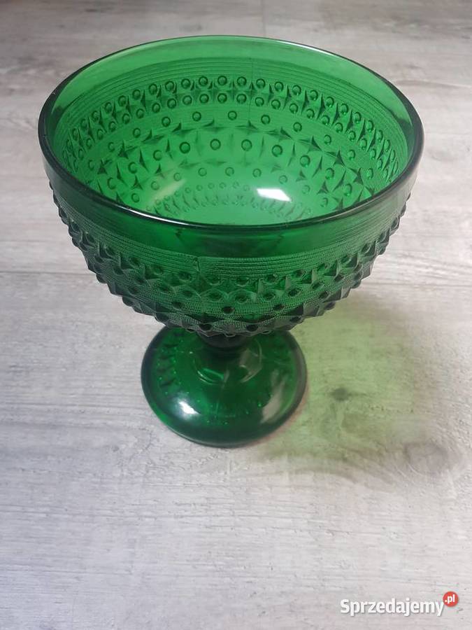 Patera OwocarkaCukiernica PRL odcienie zieleni Ceramika i szkło sprzedam
