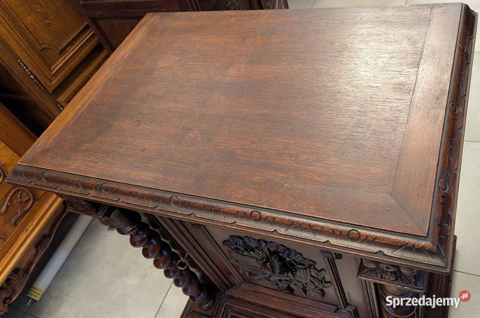 Piękna komodaszafka neorenesans dąbsklep Dąbrowa