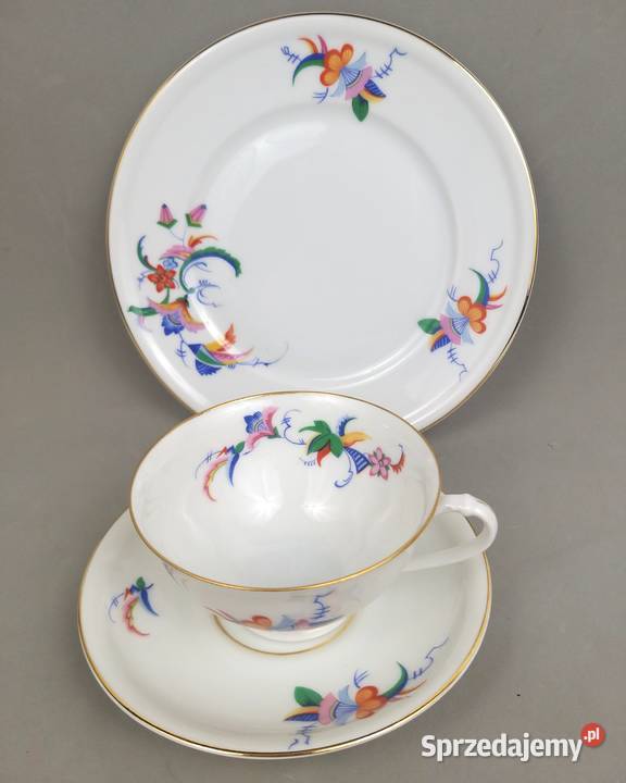 Zestaw śniadaniowy Trio Art Deco Furstenberg mazowieckie Bronisze