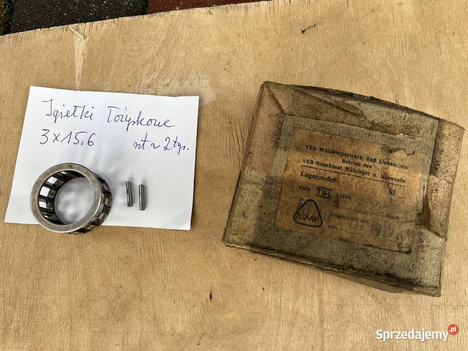 Igiełki łożyskowe rolki do łożysk 3x156 Lublin