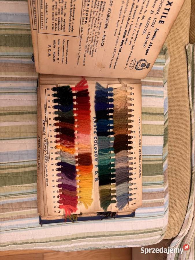 139 WZORNIK WEŁEN I WŁÓCZEK UNION TEXTILE LATA łódzkie Łódź