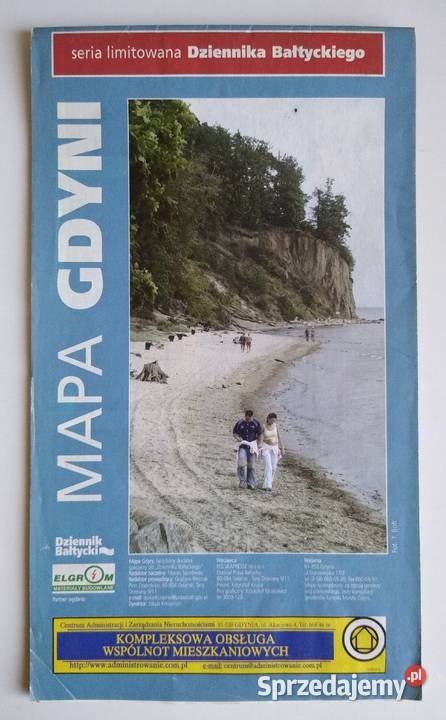 Mapa Gdyni seria limitowana Dziennik Bałtycki Pozostałe Gdańsk