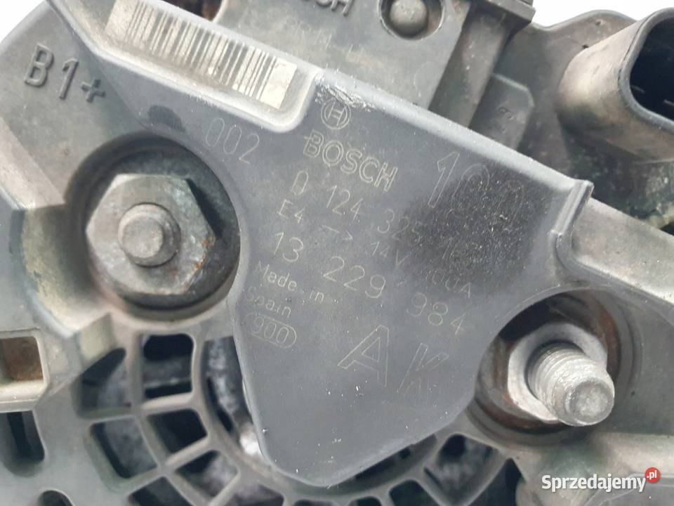 ALTERNATOR Opel Astra H Zafira B Meriva 16 16V osobowe Układ elektryczny silnika lubelskie Chełm