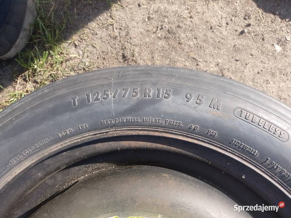 Sprzedam oponę dojazdowym Koła dojazdowe wielkopolskie Rzetnia