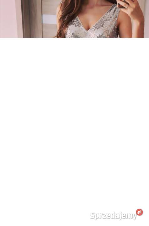 Elegancka długa suknia ślubna wieczora S Szamotuły sprzedam