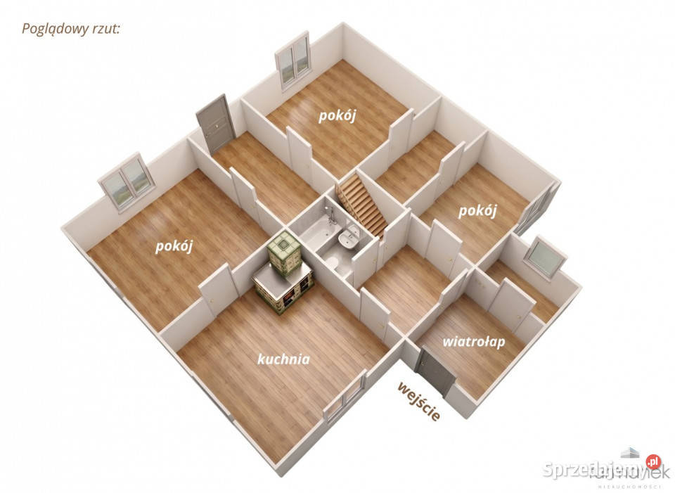 Dom wolnostojący 110m2 Goraj sprzedam