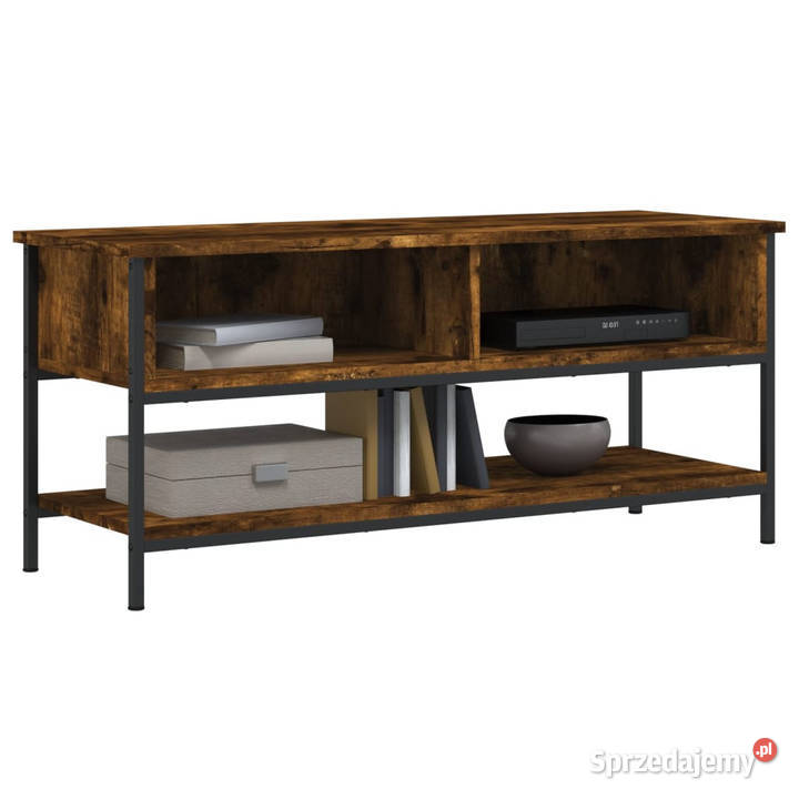 Szafka pod TV przydymiony dąb 100x35x45 WM832785 mazowieckie sprzedam