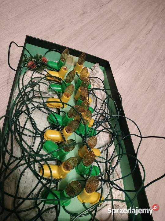 Lampki choinkowe stare z prl Choszczno