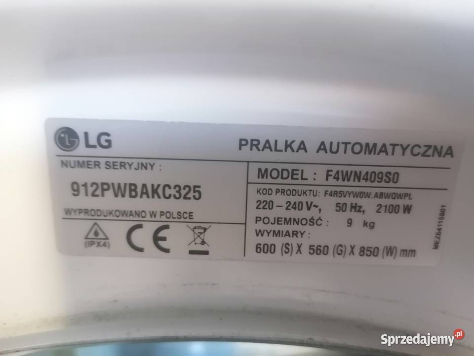 Pralka LG z przeznaczeniem na części Poznań
