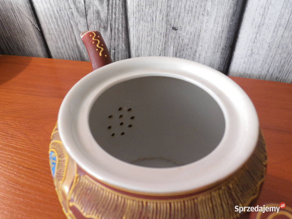Orientalny dzbanekimbryk ręcznie zdobiony Porcelana i szkło wielkopolskie