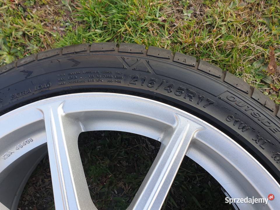 Felgi 4x1143 17 Autec z oponami Wola Ociecka