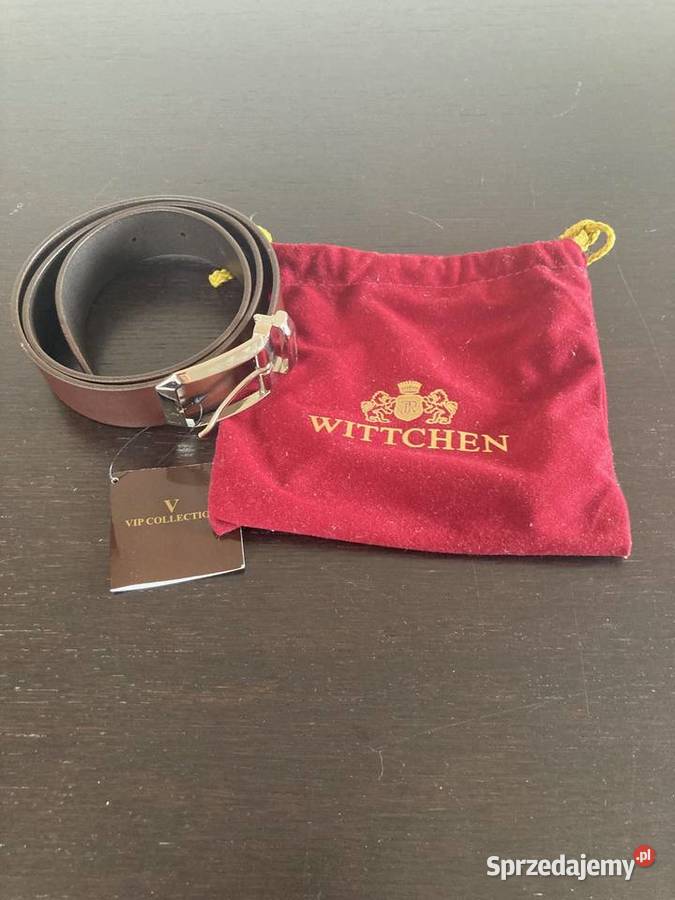 Pasek skórzany brązowy VIP Collection Wittchen Paski sprzedam