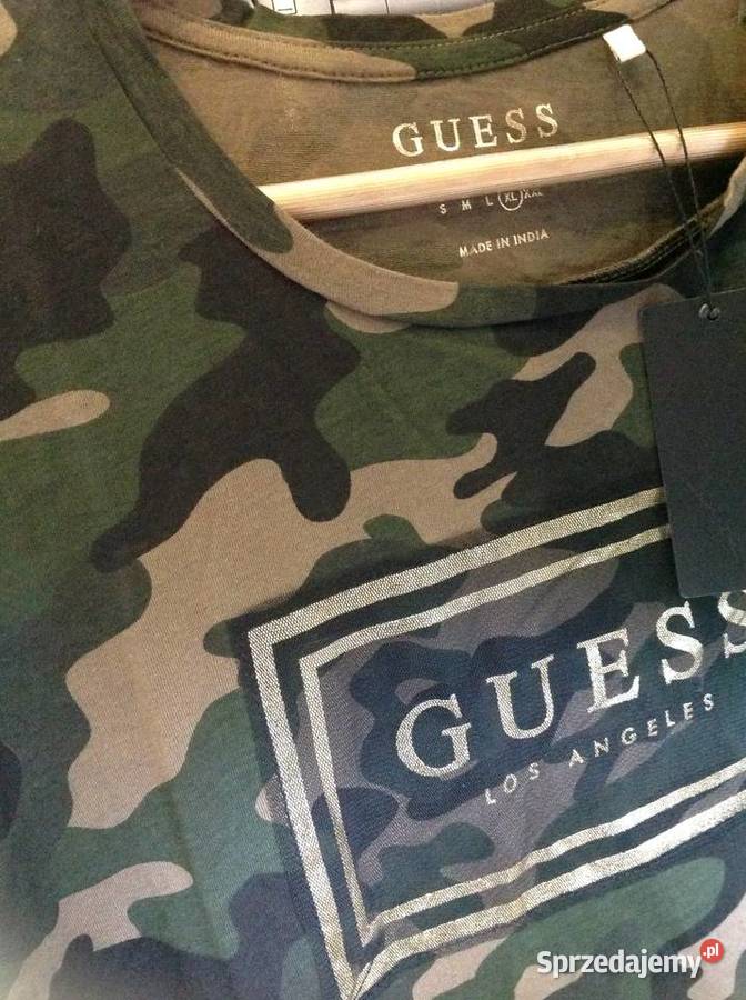 T shirt Moro Koszulka Damska GUESS M Nowa Rozmiar 38(M) Nowa Sól sprzedam