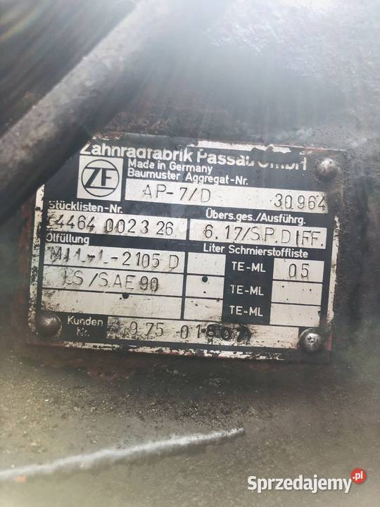 most napedowy zf ap7d wąski sam lkt wozidło Sosnowiec