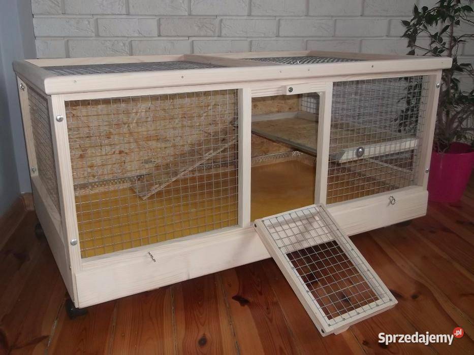 Klatka drewniana zagroda królika świnki morskiej Myszków
