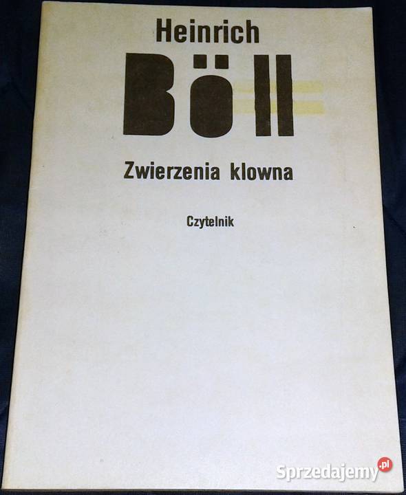Zwierzenia klowna Heinrich Bll miękka Chełm