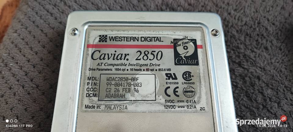 Dyski Caviar 850MB 25GB Chełmża