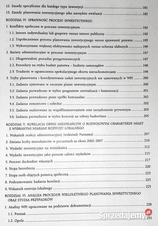 Zasady planowania inwestycyjnego Jacek Warda Rok wydania 2008 Chełm sprzedam