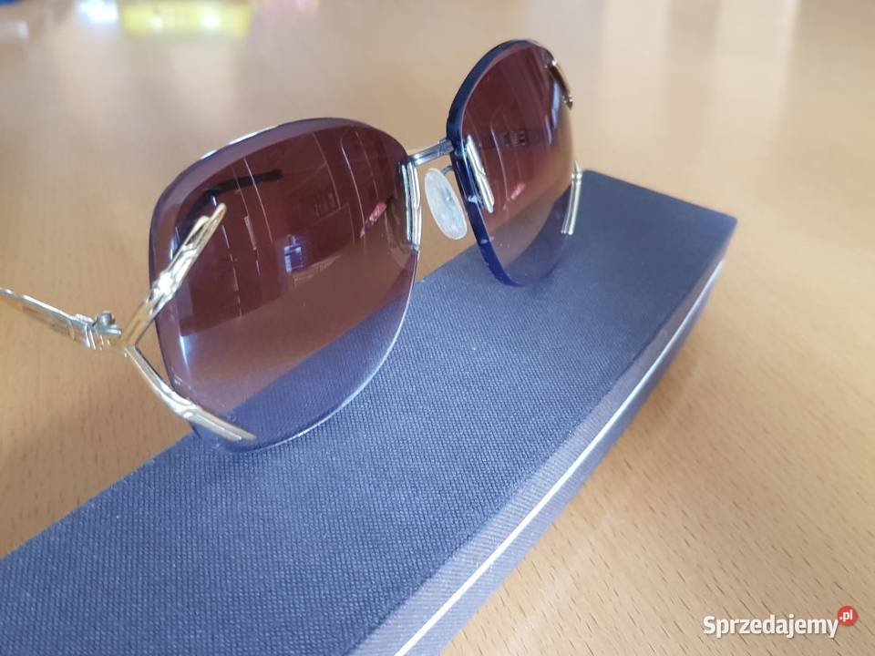 złocone eleganckie szykowne okulary Filtr UV-400 kat. 3 Kielce