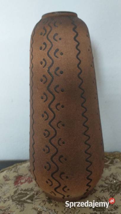 Wazon ceramiczny vintage z lat 60XX wieku z NRD Krotoszyn