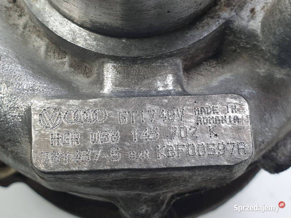 TURBOSPRĘŻARKA AUDI A4 B7 GHR030145702K Pozostałe sprzedam