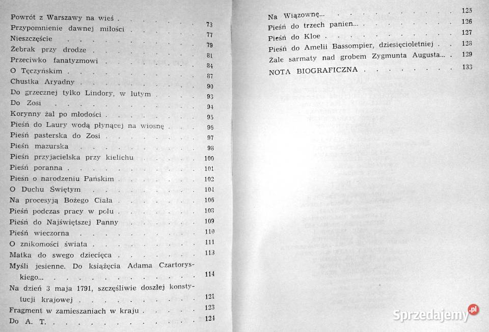 Poezje wybrane Franciszek Karpiński Chełm