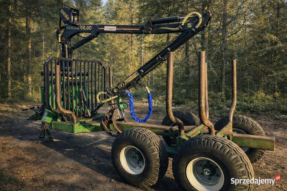 Przyczepa leśna do zrywki z hds Łódź