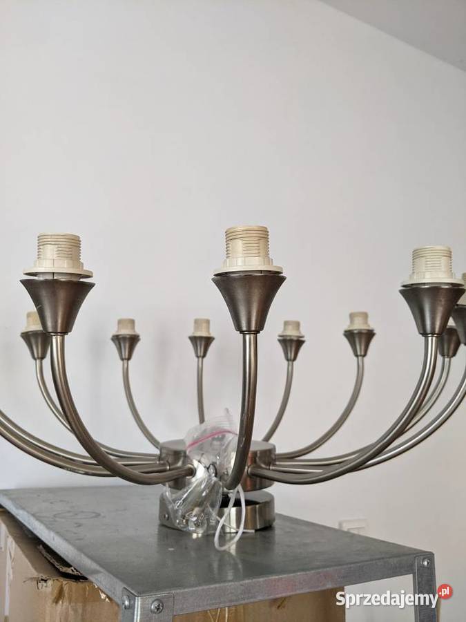 TANIO żyrandol 12ramienny stal chromowa duży mazowieckie Warszawa