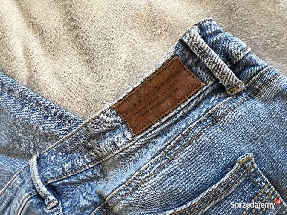 Spodnie jeansy dżinsy dżinsowe jeansowe Esprit Moda i Styl Jasło