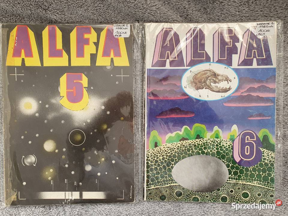 Alfa zestaw 5 magazynów z komiksami 19761981 Gdynia