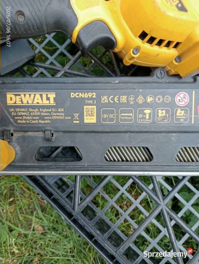 Gwoździarka dewalt dcn692 Tarnów