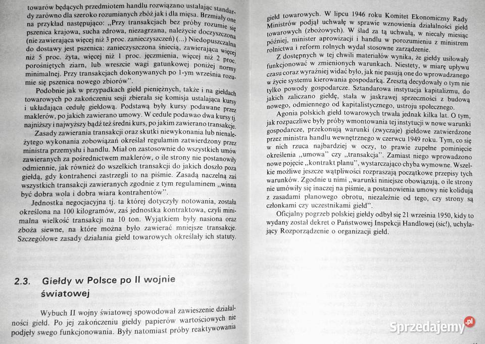 Giełdy Ryszard Czerniawski Chełm sprzedam